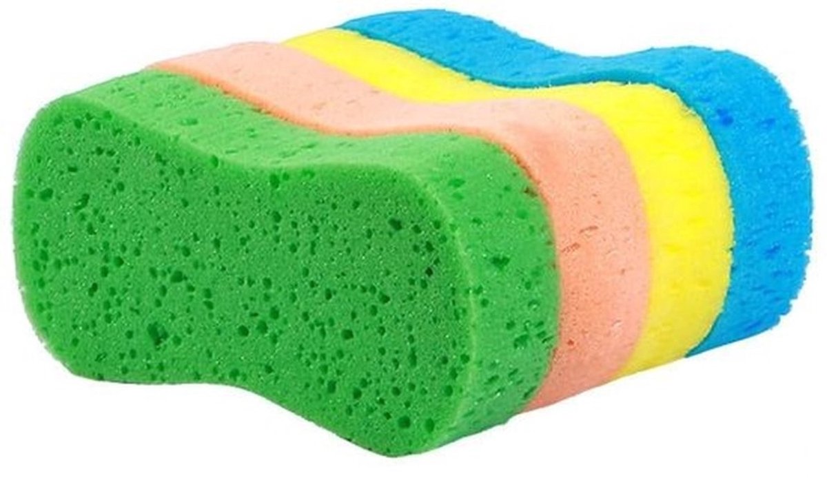 Autoverzorgings-sponsenset - Microvezel-spons voor autowassen - Hoge absorptie - 23 x 11 x 4 cm - Auto-onderhoud - Geschikt voor auto's
