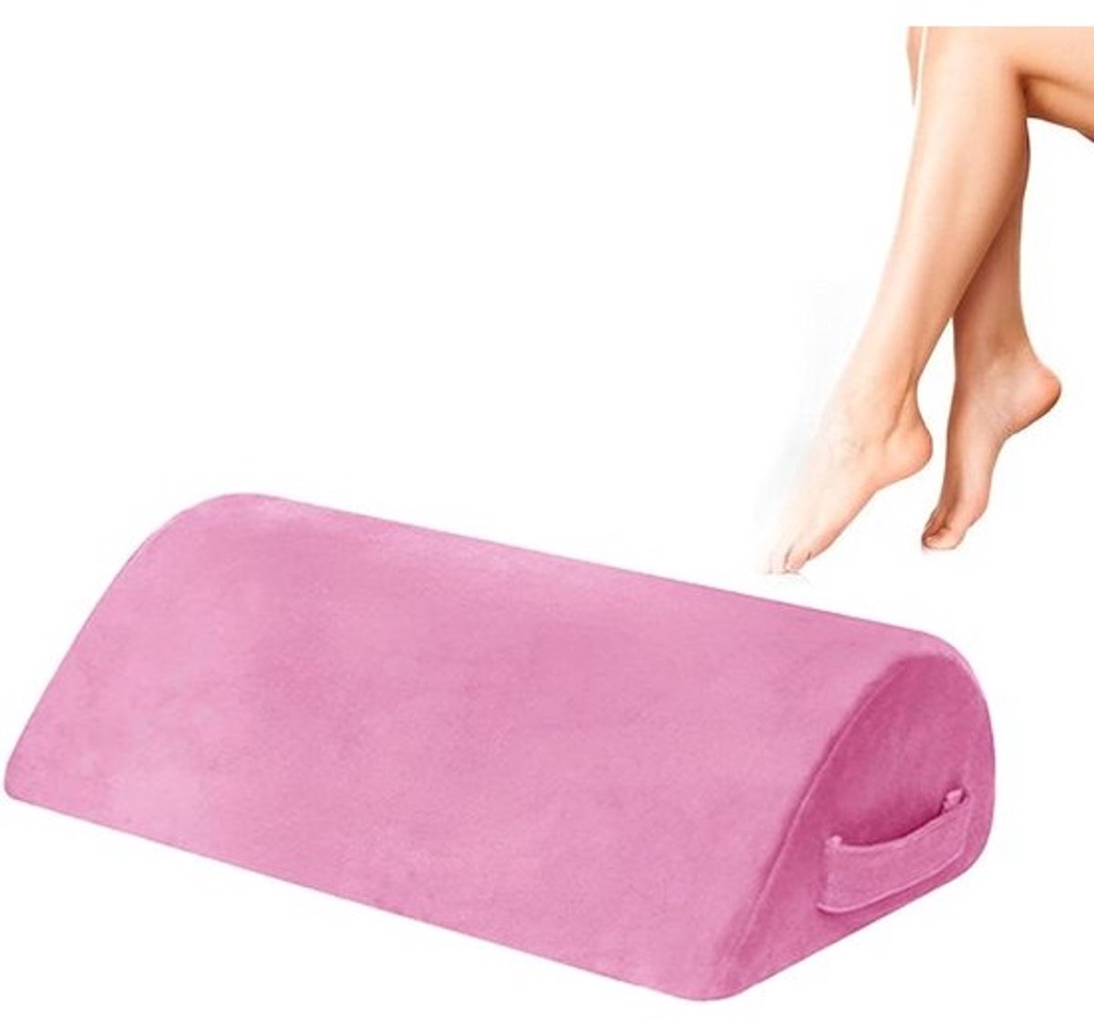 Voetensteun Bureau - Ondersteuning Voeten - Comfortabel Zitten - Traagschuim Vormvast - 44 cm Lengte - Grijs