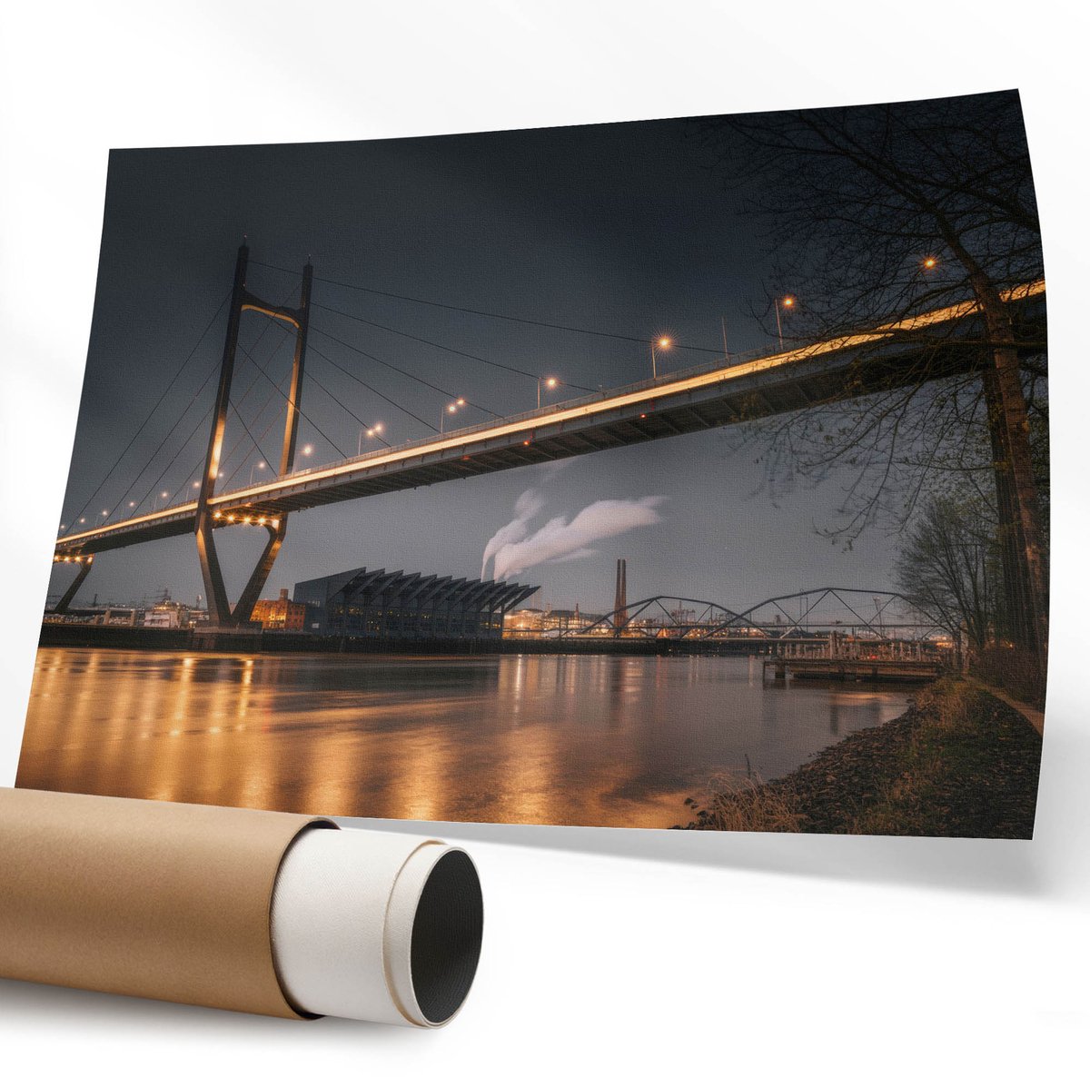 Coloray Polycanvas Poster - Dieren Samen, Fotografie - 594 x 840 mm - Bruin Illustratie - Rechthoek - Muurdecoratie - Woonkamer - Expressief