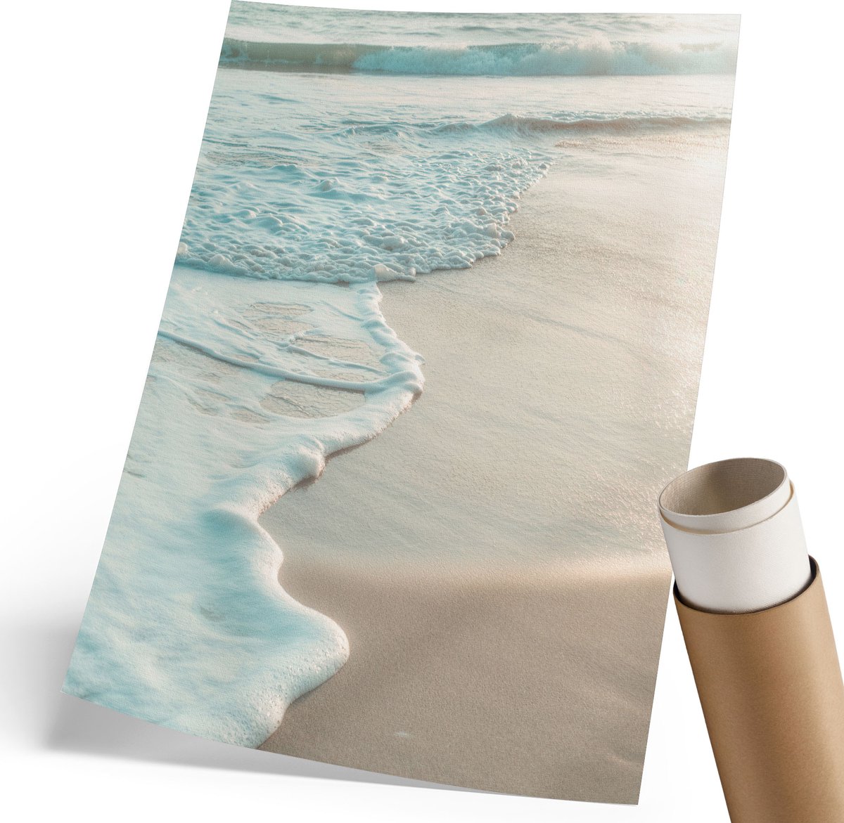 Coloray Polycanvas Wandposter - Maritieme Harmonie, Fotografie - 210 x 297 mm - Beige Decoratie - Rechthoek - Canvasposter - Woonkamer, Slaapkamer, Kantoor - Modern