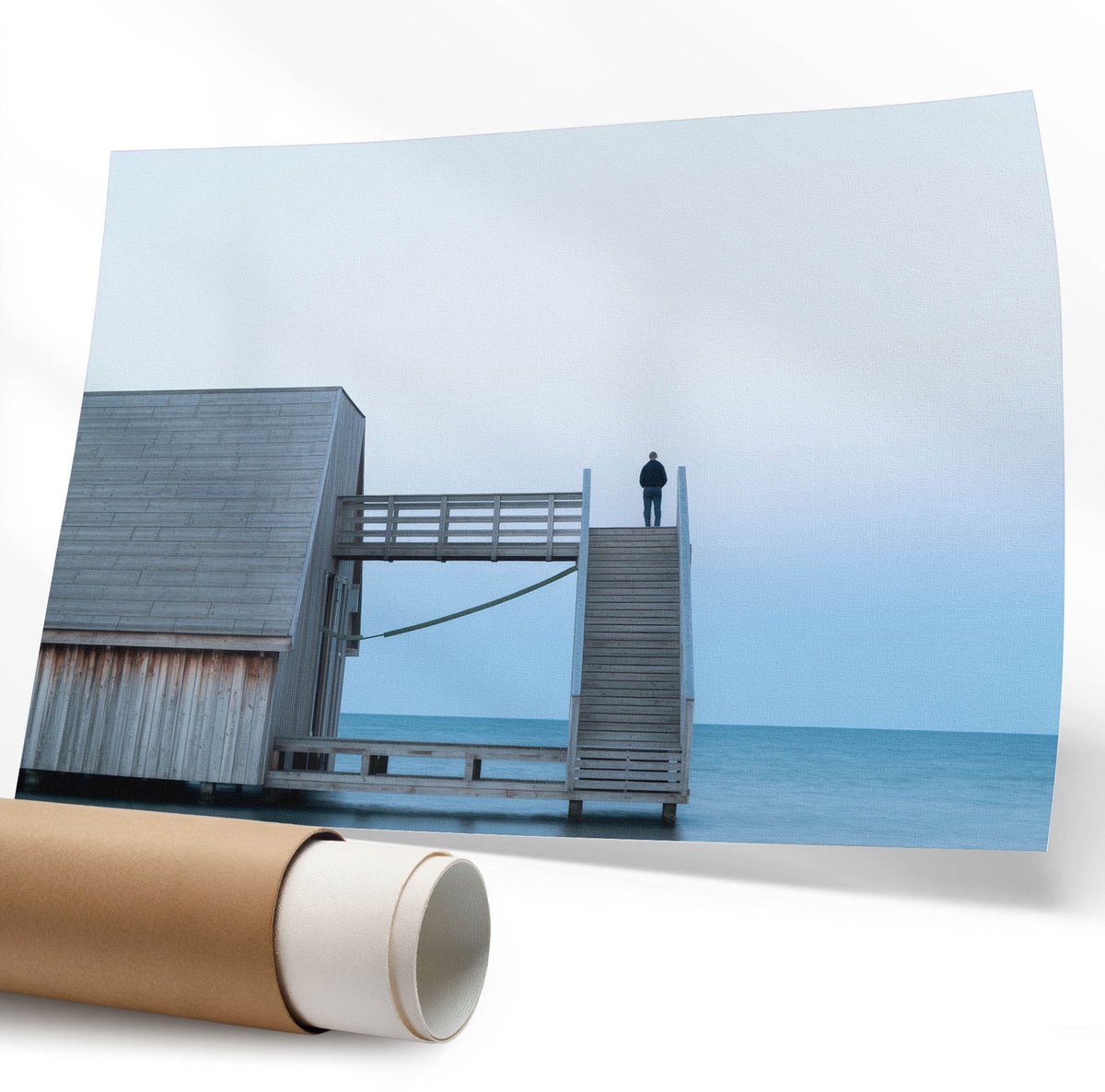 Coloray Polycanvas Wandposter - Mysterieuze Monoliet, Fotografie - 594 x 840 mm - Zwart Wanddecoratie - Rechthoek - Wandkunstwerk - Slaapkamer - Modern