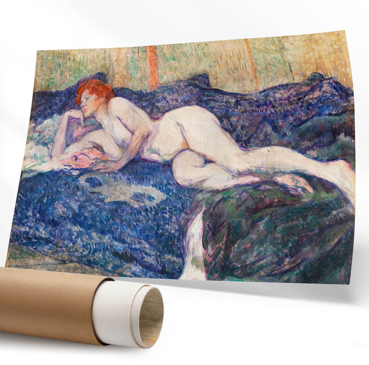 Coloray Polycanvas Wandposter - Stedelijke Elegantie, Fotografie - 594 x 840 mm - Blauw Illustratie - Rechthoek - Canvasposter - Woonkamer - Modern
