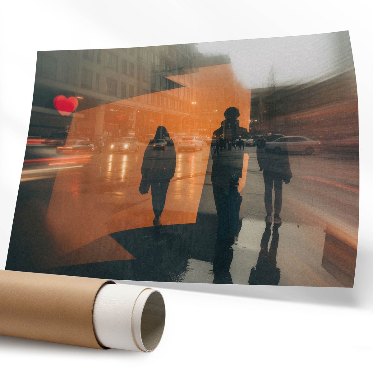 Coloray Polycanvas Poster - Zuidelijk Halfrond Van De Aardbol, Illustratie - 594 x 840 mm - Wit Illustratie - Rechthoek - Muurdecoratie - Woonkamer - Klassiek