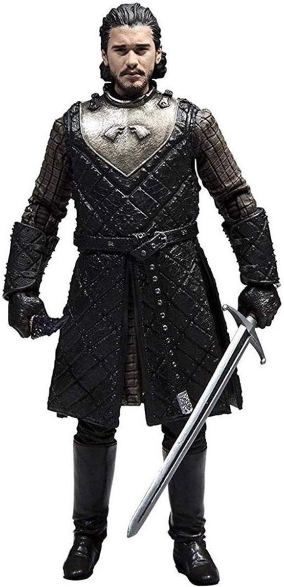 Jon Snow Figuur - Actiefiguur Fantasie - Verzamelen en Display - Getrouw aan Origineel - 15 cm Schaal - Multicolor