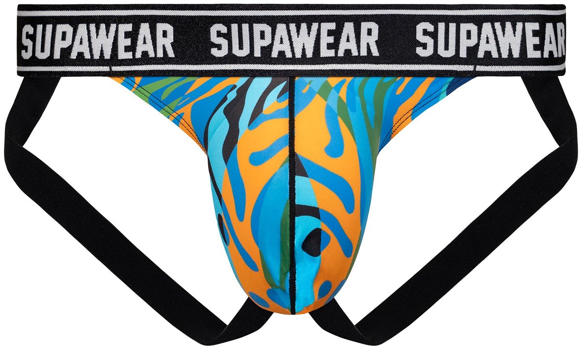 SUPAWEAR POW Jockstrap Arctic Animal - MAAT L - Heren Ondergoed - Jockstrap voor Man - Mannen Jock