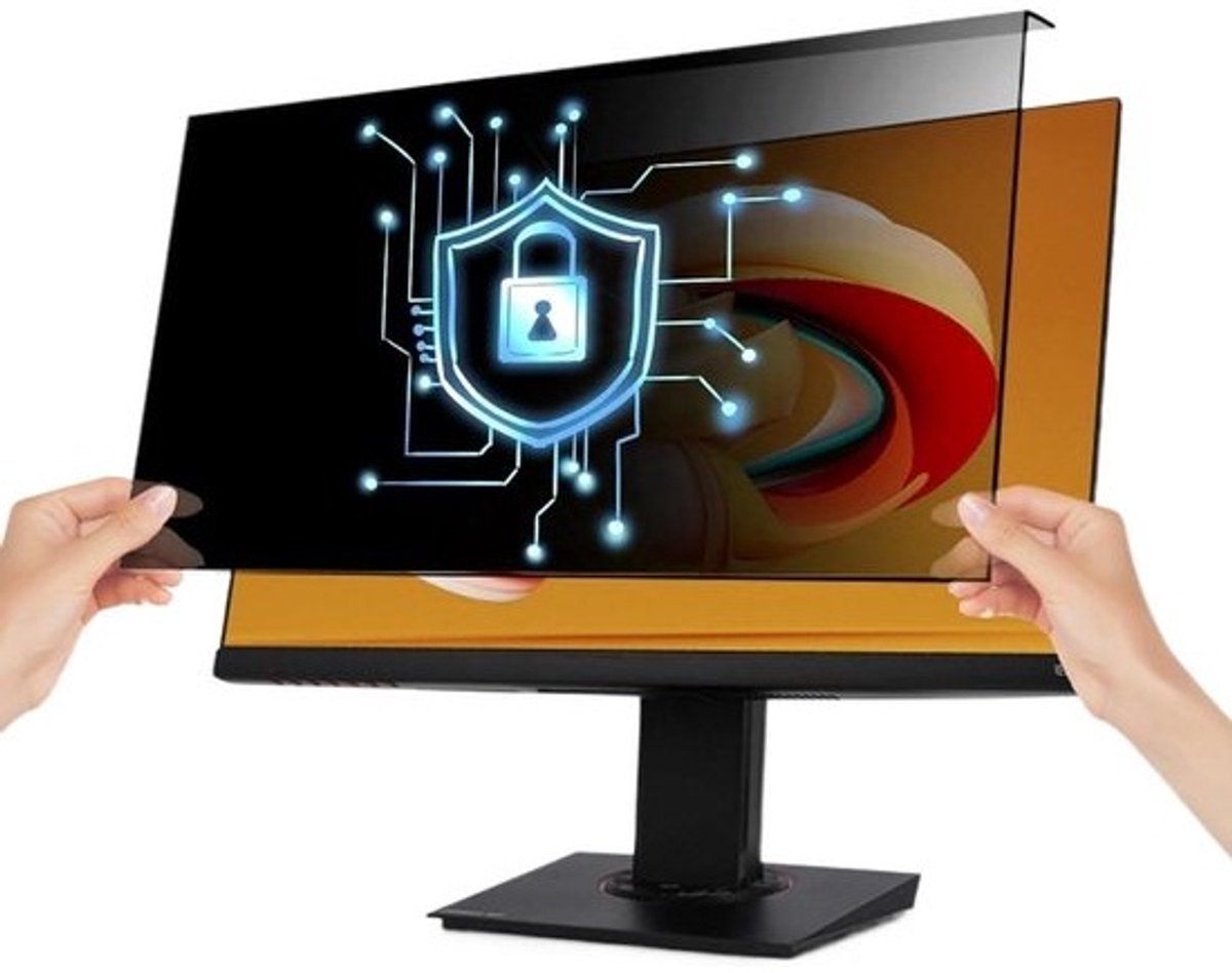 Computer Privacy Scherm - Privacyschild Monitor - Gevoelige Gegevens Beschermen - Eenvoudige Micro-zuig Installatie - 27 inch 612.6*356mm - Mat