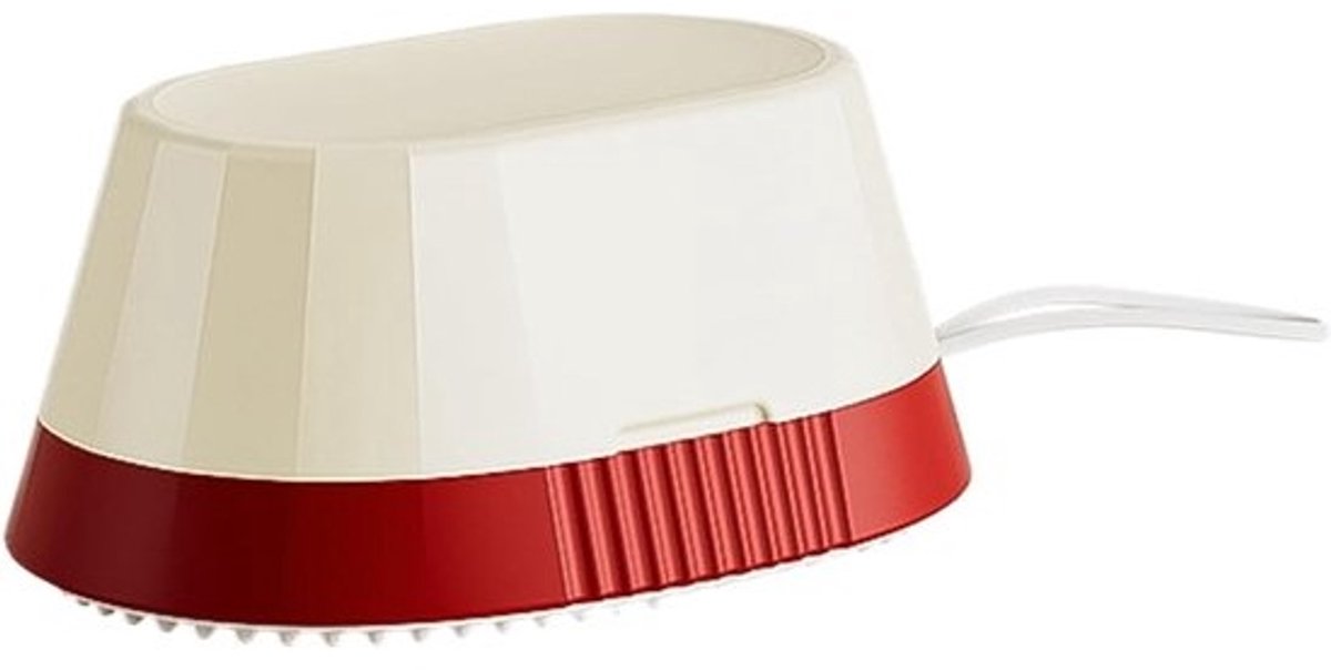 Herbruikbare Lijmroller - Pluisverwijderaar Kleding - Vlekken Verwijderen - Diepte Reiniging - 9 cm Lengte - Wit Rood