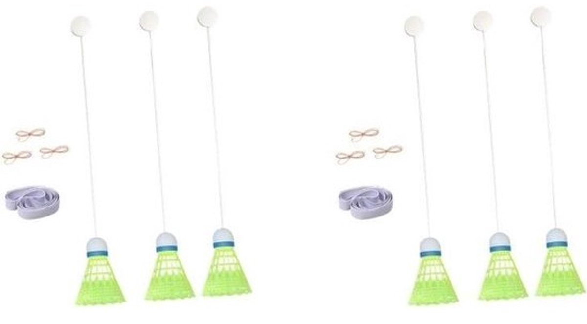 Badminton Solo Trainer - Badminton Oefen Set - Thuis Trainen - Traceless Haak Installatie - 3m Touw - Niet gespecificeerd