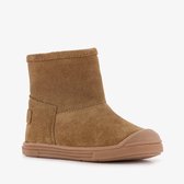 Groot suède meisjes boots gevoerd cognac - Maat 20 - Uitneembare zool