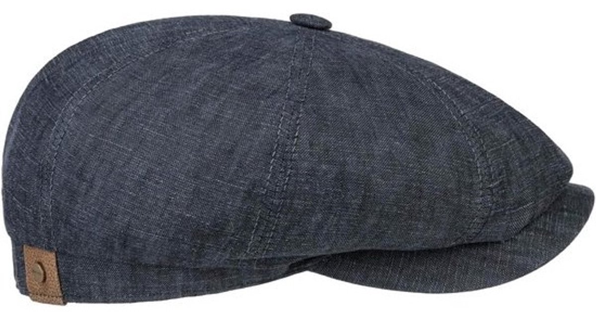 Platte Pet - Ballon Hoed Flat Cap - Zomerse Bescherming - Linnen Ademend Materiaal - UV 40+ - Denim