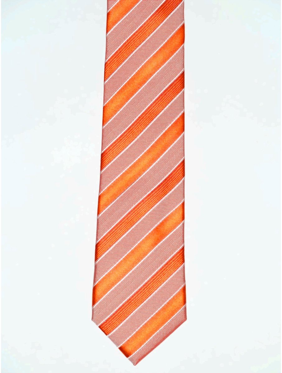Das slimline zijde oranje streep