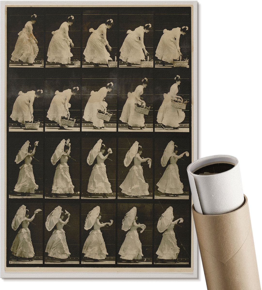 Coloray Polycanvas Poster - Moderne Ontwerpen, Schilderen - A3 - Zwart Kunst - Rechthoek - Muurdecoratie - Woonkamer, Slaapkamer, Kantoor - Expressief