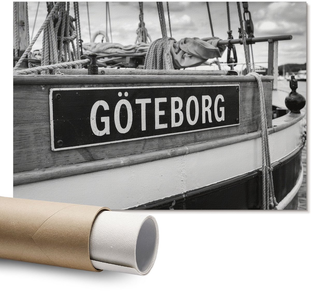 Coloray Canvas Poster Polycanvas - Tekst En Kleuren, Typografie - A1 - Zwart Decoratie - Rechthoek - Decoratieve poster - Kantoor - Expressief