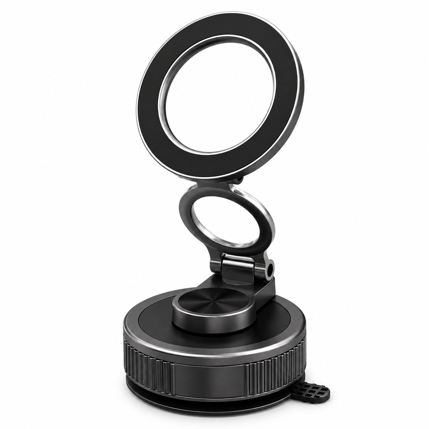 Telefoonhouders auto: magnetische telefoonhouder met ringkop en zuignapvoet