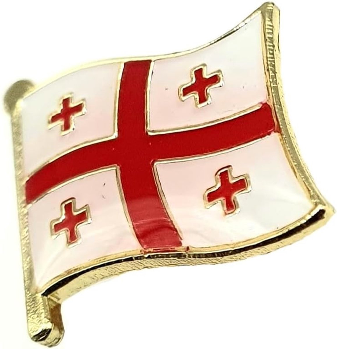 Georgische metalen emaille land vlag pin badge, Metaal