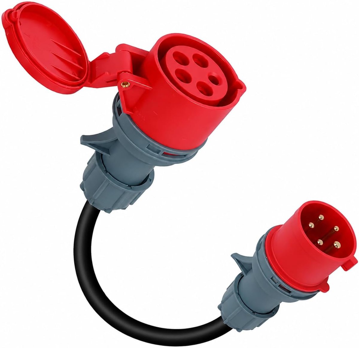 Adapter 32A 400V 5P stekker op 63A 400V 5P koppeling