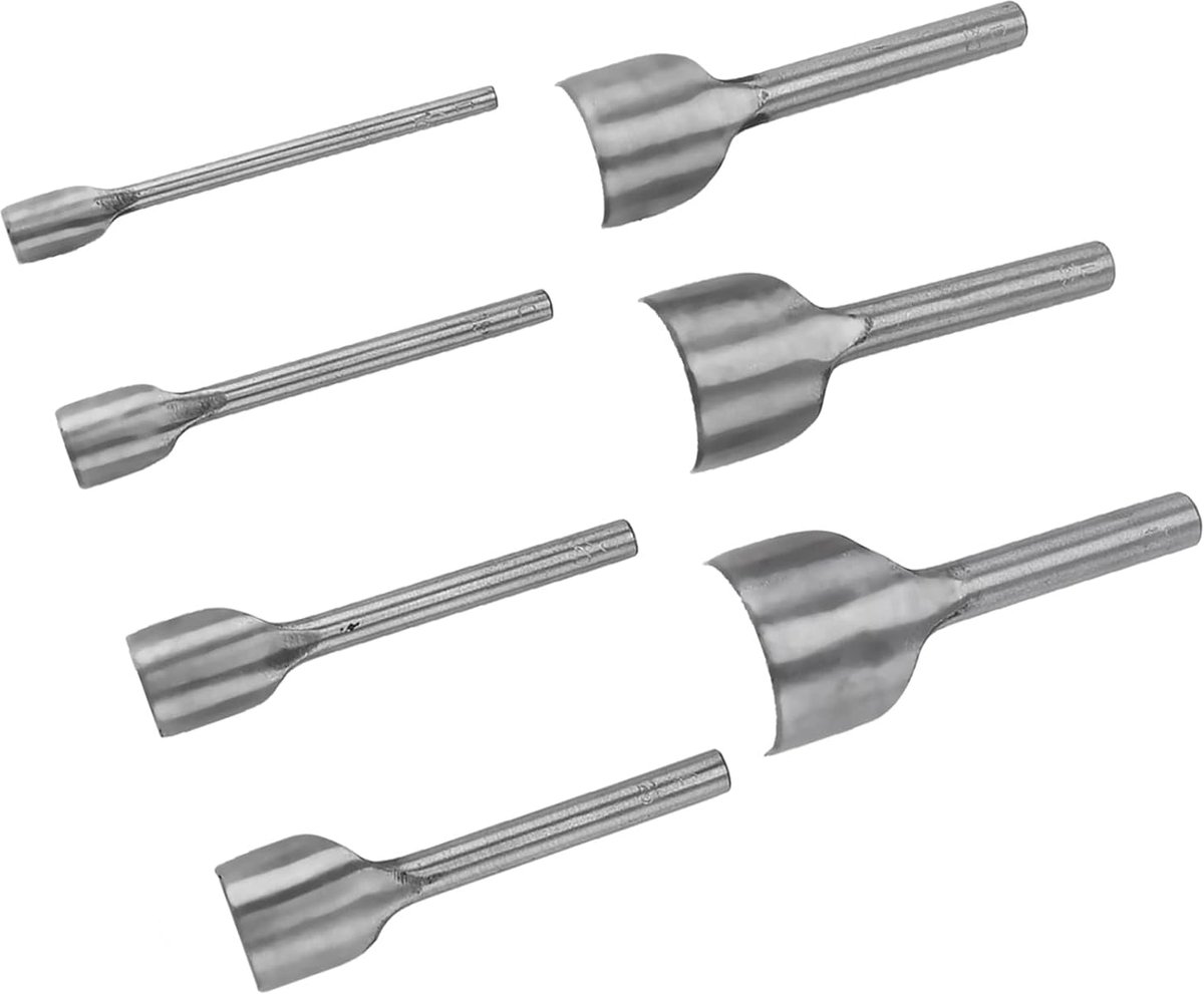 Snijder, 7-delige halfronde snijder Punch DIY Leather Craft Halfronde punch riemuiteindesnijder voor doe-het-zelf handwerk (10-40mm)