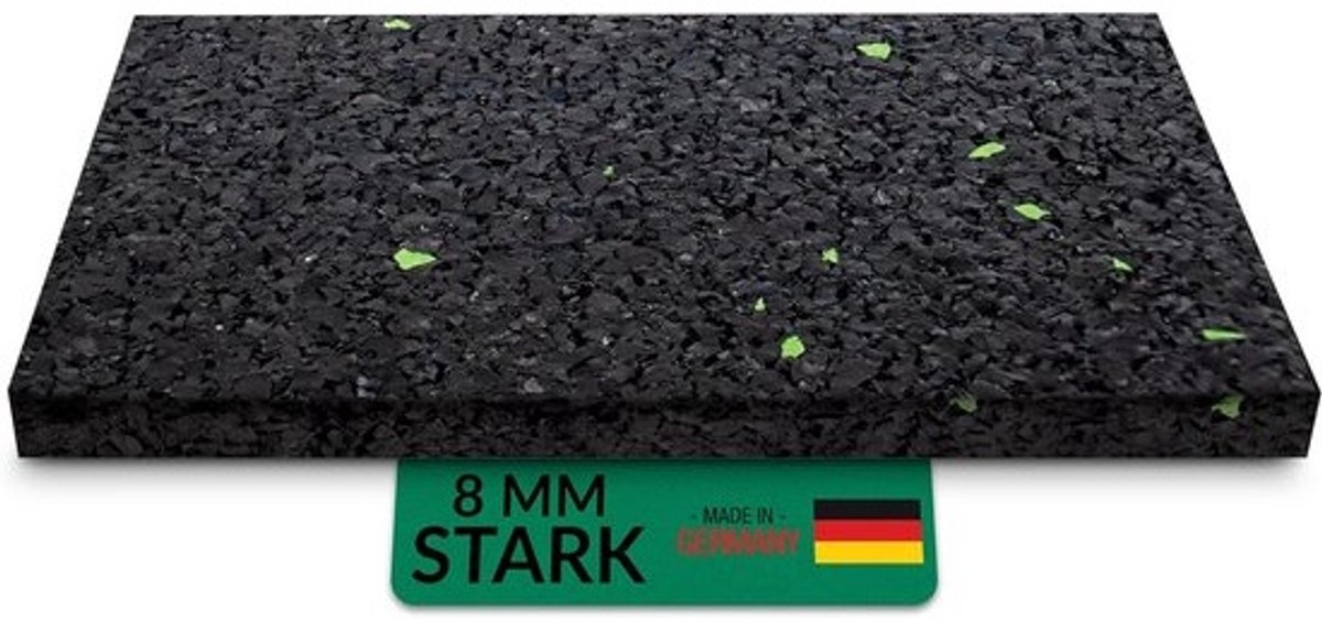 48 stuks 8 mm Terraspads voor terrasbouw, rubbergranulaat, 50 x 100 mm