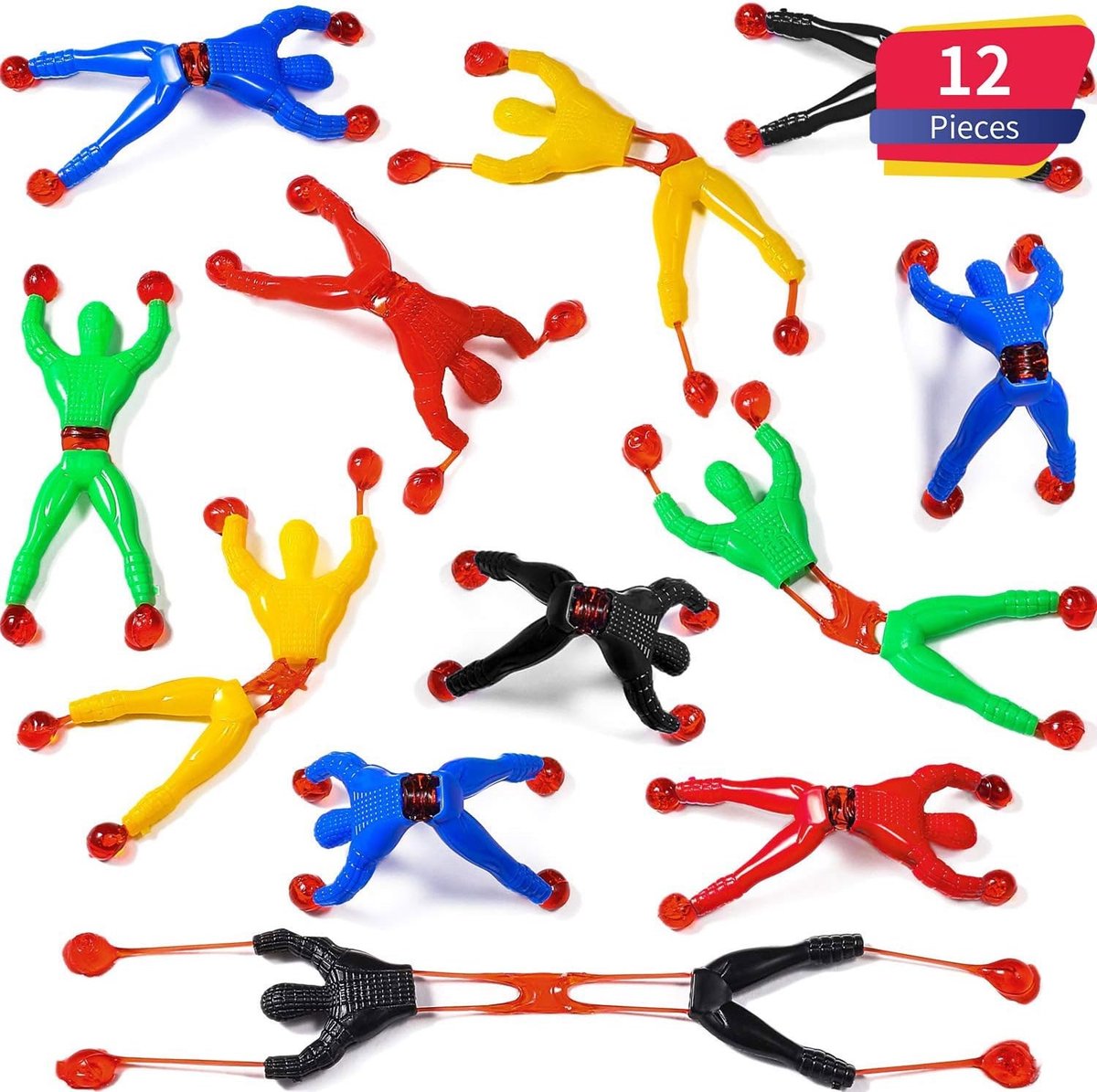 Kleurige Wand Rollende Insecten Vallen, 12 Stuks, Effectieve Plakmiddelen voor Ramen en Muren