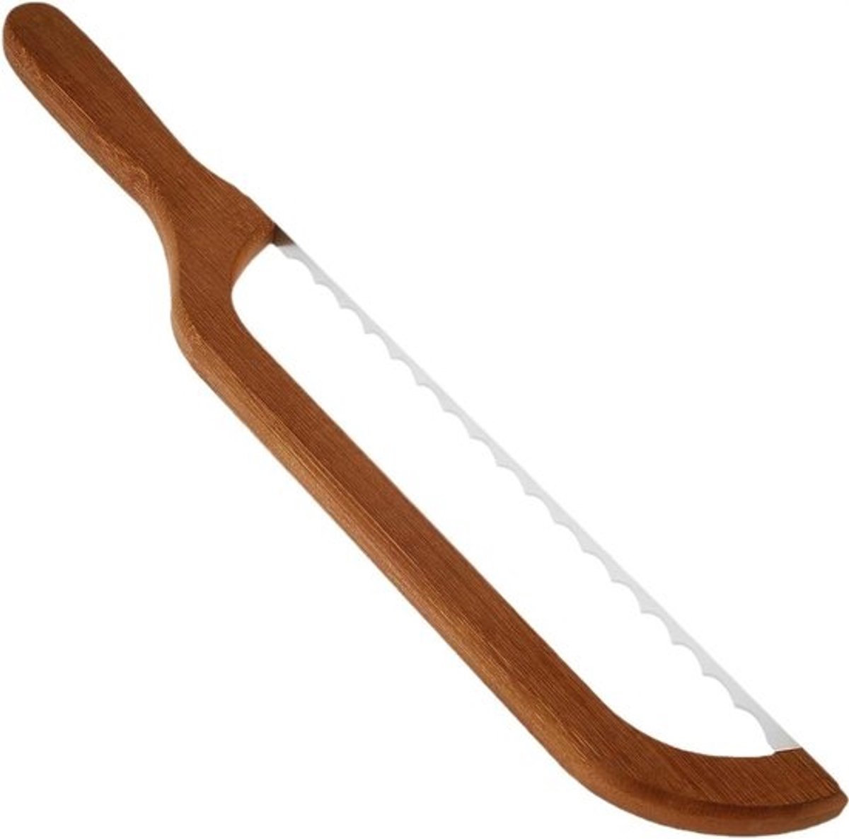 Broodzaag Zuurdesem - Broodsnijder Handmatig - Zelfgebakken Brood Snijden - Gekarteld Roestvrij Staal - 42 Centimeter - Niet gespecificeerd