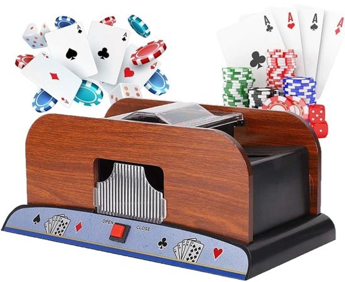 Elektrische Kaart Shuffler - Kaarten Dealer Machine - Kaartspellen Spelen - Twee Dekken Schudden