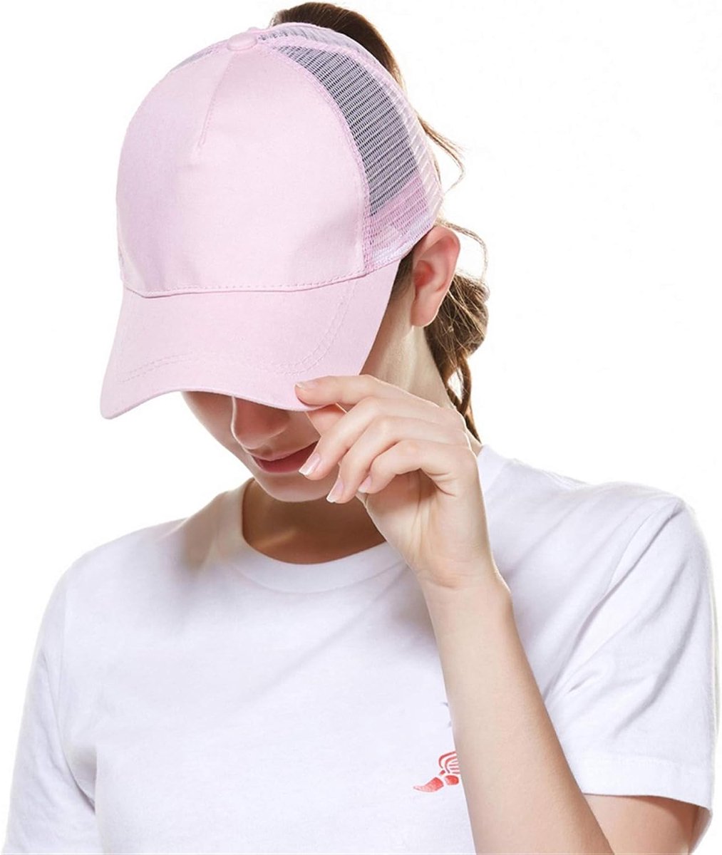 Cap, dames honkbalpet verstelbare paardenstaart pet mesh baseballpet Flexfit zonnehoed hoeden hiphop petten optimale pasvorm golf sport outdoor pet pet pet vrijetijdspet