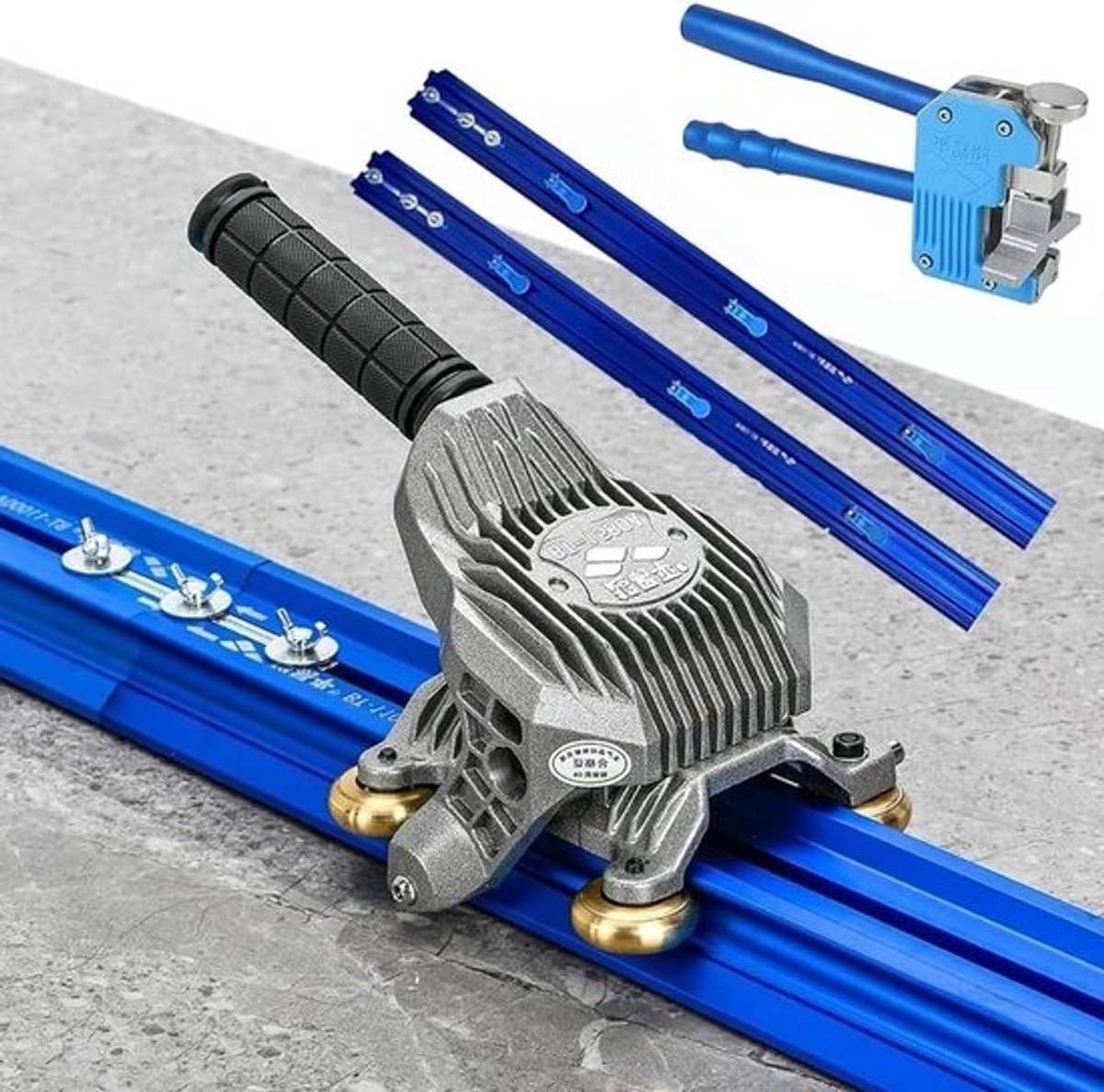 Handmatige tegelsnijder - Tegelsnijgereedschap - Precisie tegelwerk - Hardmetalen wielen - 4-18mm dikte - Zilver