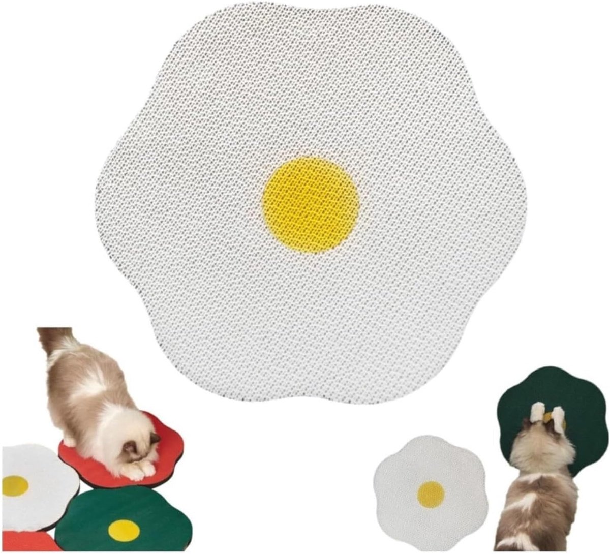 muur kattenkrabber - golfkarton krabmat voor meubelbescherming (wit)