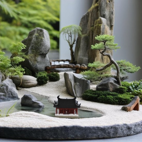 Figuur Chinees Huis Aquarium Decoratie Landschapsarchitectuur Decoratie Zen Tuin Ornament Traditioneel Chinees Antiek Ornament — afbeelding 3