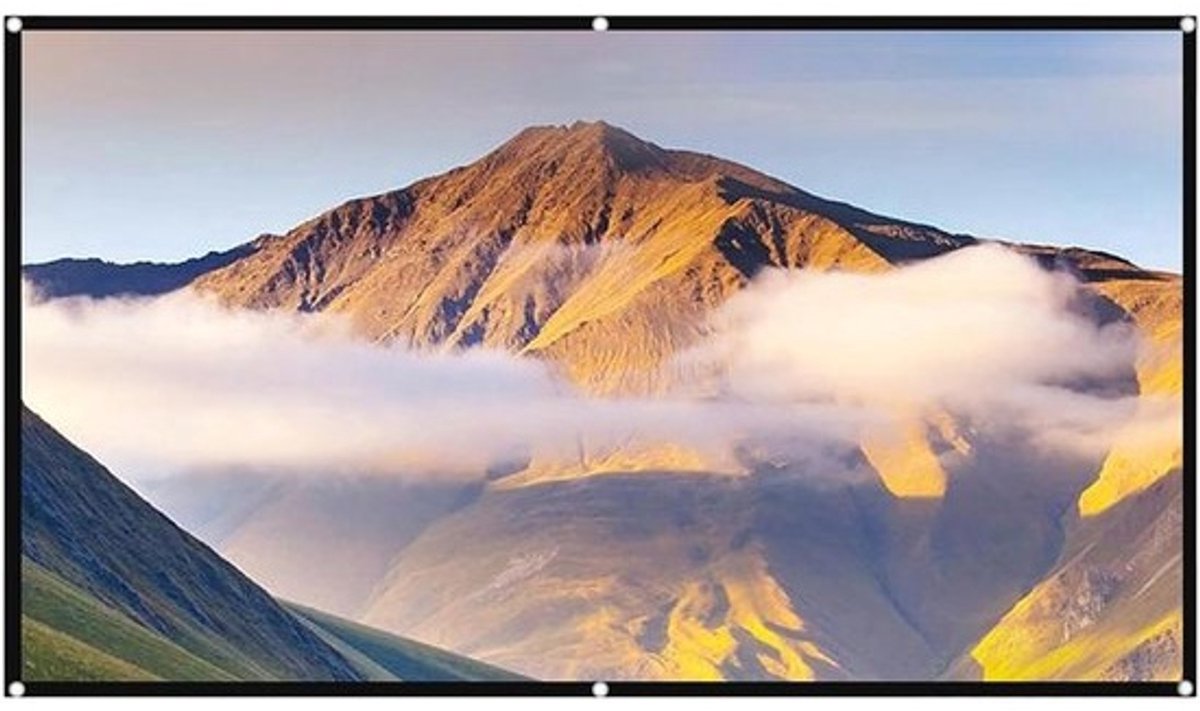 Projectorscherm Opvouwbaar - Draagbaar Filmdoek - Thuisbioscoop Creëren - 4K HD Anti-Licht - Tot 130 Inch - Meerkleurig