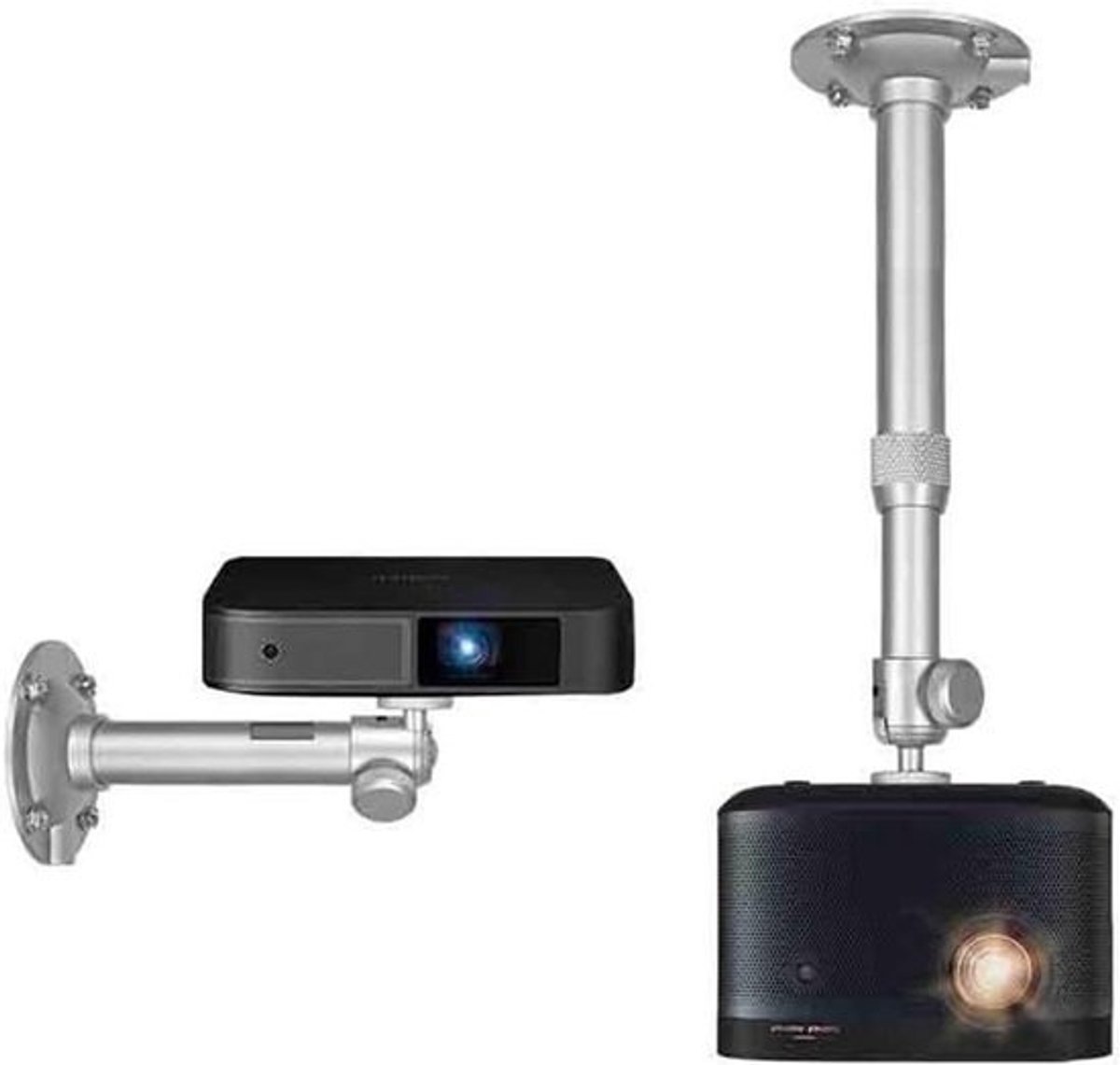 Projectorbeugel - Projectormontage - Thuisbioscoop - Verstelbaar - Universeel - Zilver
