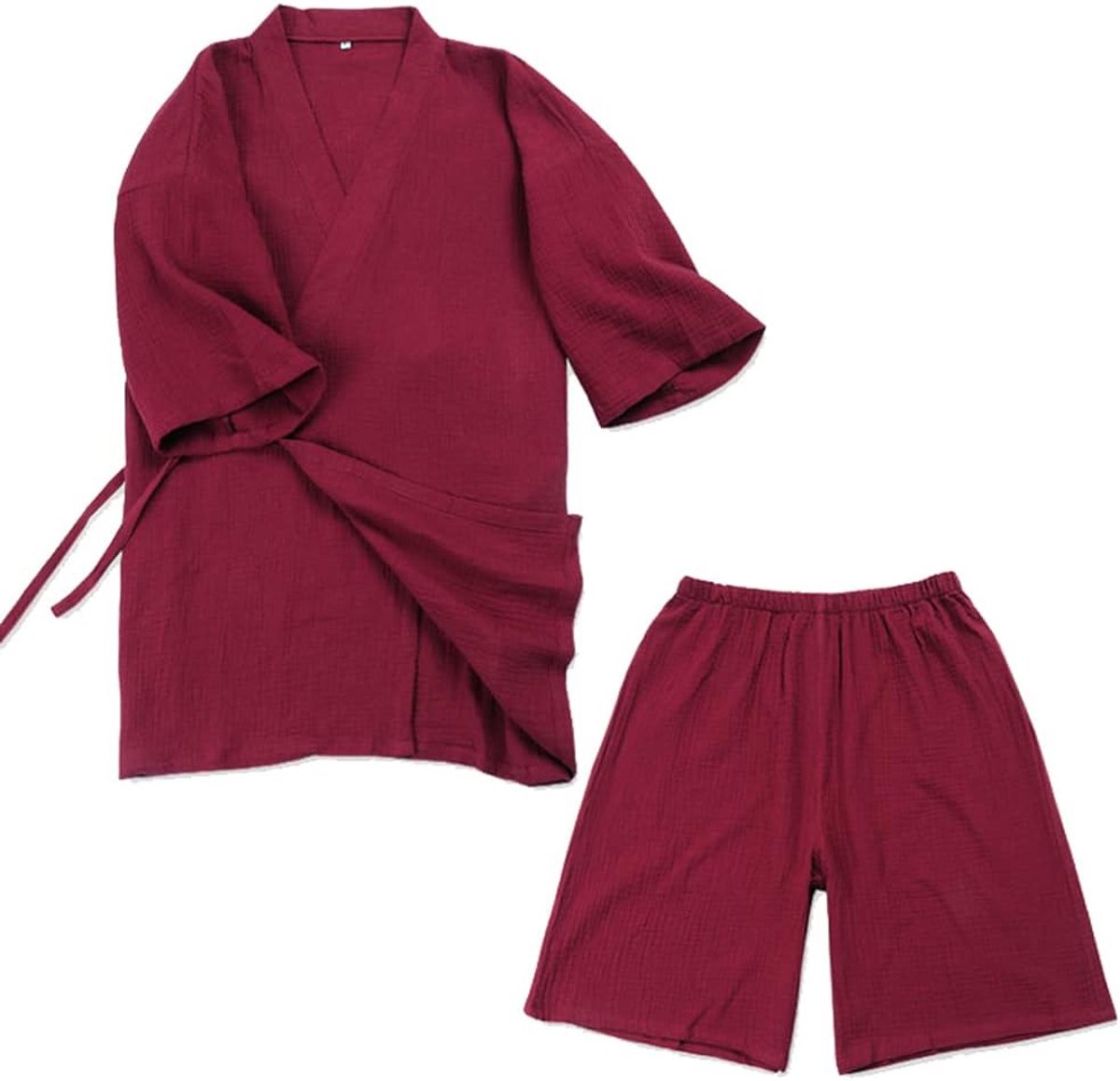 kimono heren plus size pyjama korte mouwen top en broek nachtkleding pyjama set