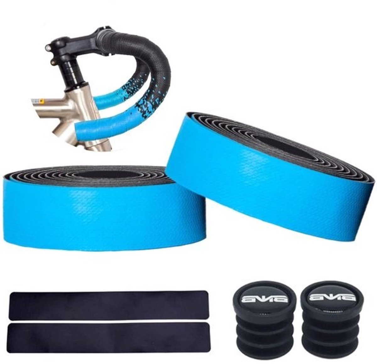 Fietsstuurbanden - Racefiets stuur - Comfortabel fietsen - Schokabsorberend design - 2150mm x 30mm - Blauw