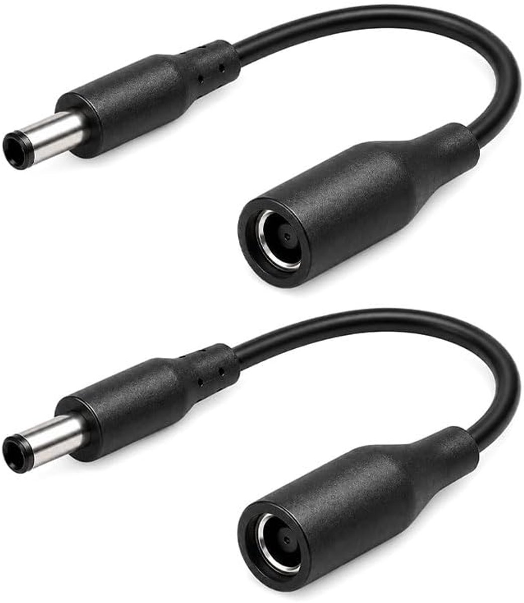 DC-voeding, 2 stuks, 7,4 x 5 mm tot 4,5 x 3 mm