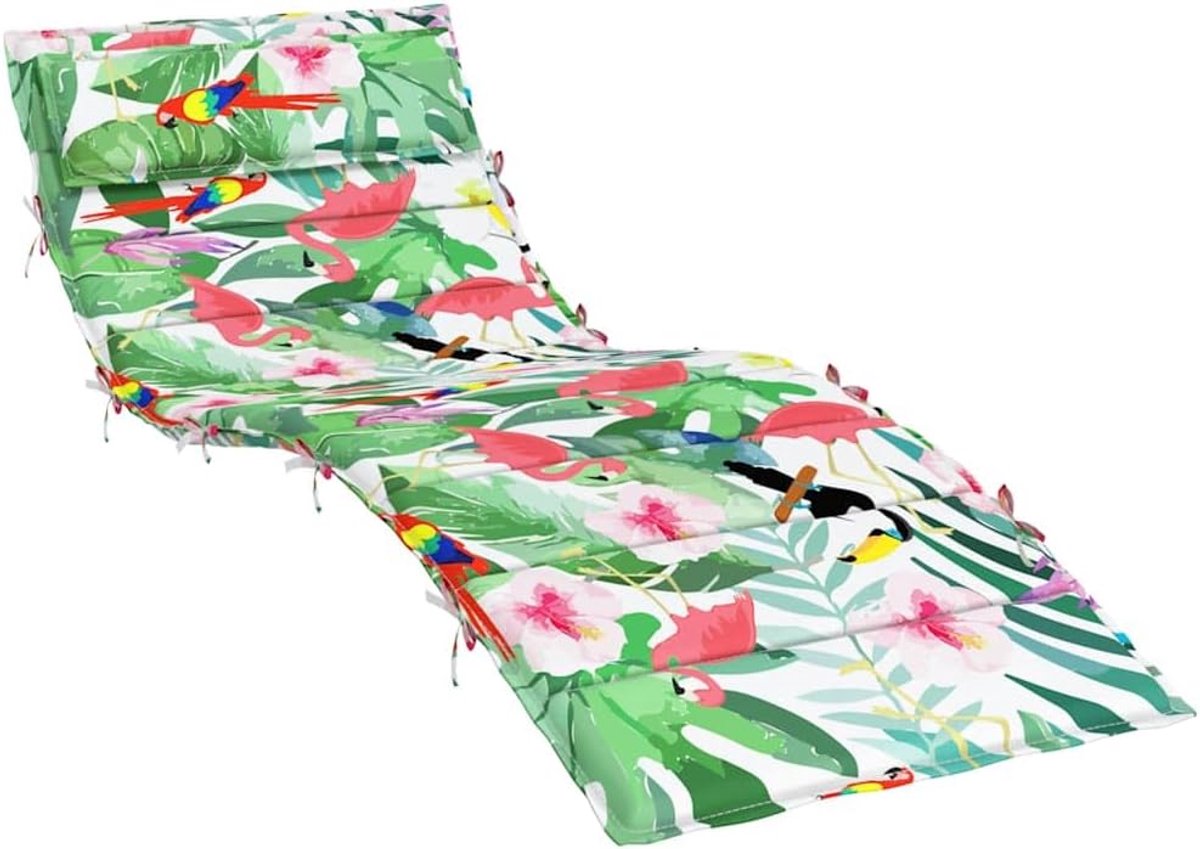 Meerkleurig, 180 x 60 x 4 cm, van Oxford-weefsel, waterafstotend en antislip, met koorden en elastiek, voor tuinmeubelen en binnenruimtes