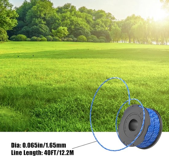 Spoelen, 1,65 mm 12,2 m Spoellijnen Compatibel met Black and Decker GL315, GL337, GL350, GL650, GL651, GL652, GL653, GL655, GL656, GL660, GL670, GL680 (4 Spoelen) — afbeelding 4