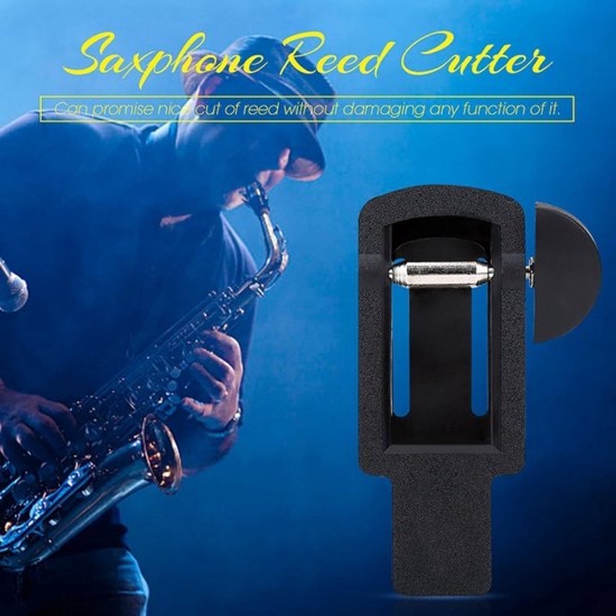 Riet Snijder - Klarinetriet Saxofoon - Muziek Maken - Precisie Snijden - Tenorsaxofoon - Zwart