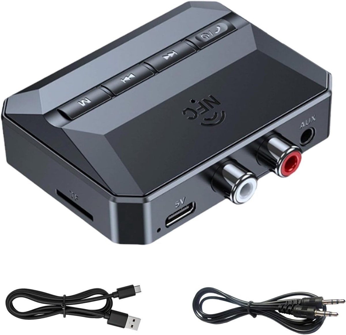 5.3 ontvanger, RCA 3,5 mm jack AUX-adapter