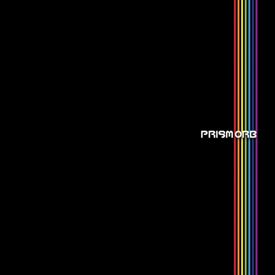 Zwart hoes met aan de rechterkant een regenboog met PRISMORB erop.