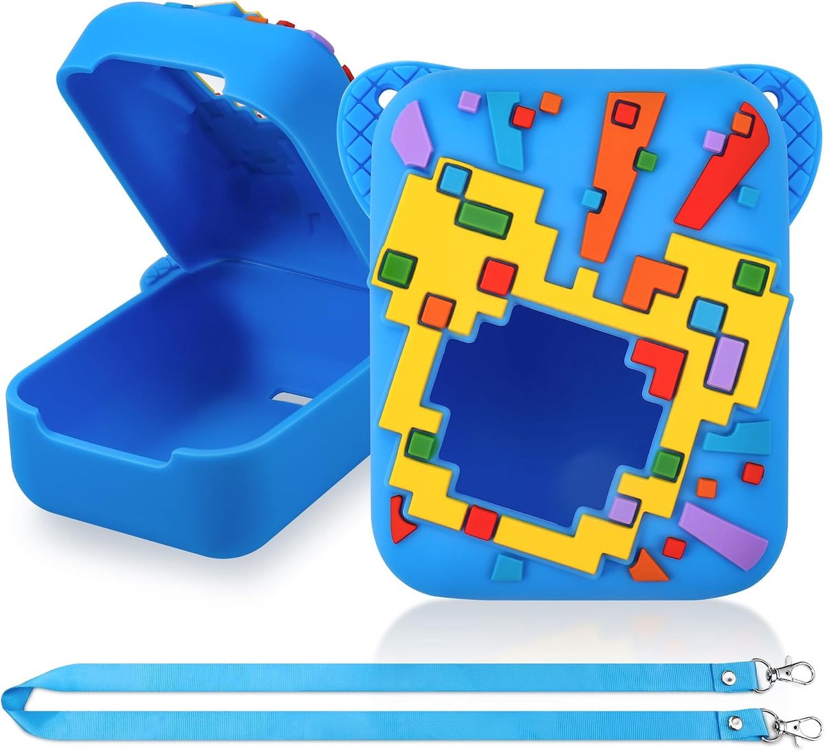 Hoes voor Bitzee, Volledig Beschermend Digitaal Huisdierhoesje met Riem, Wasbare Anti-drop Beschermhoes voor Bitzee Disney Interactief Speelgoed