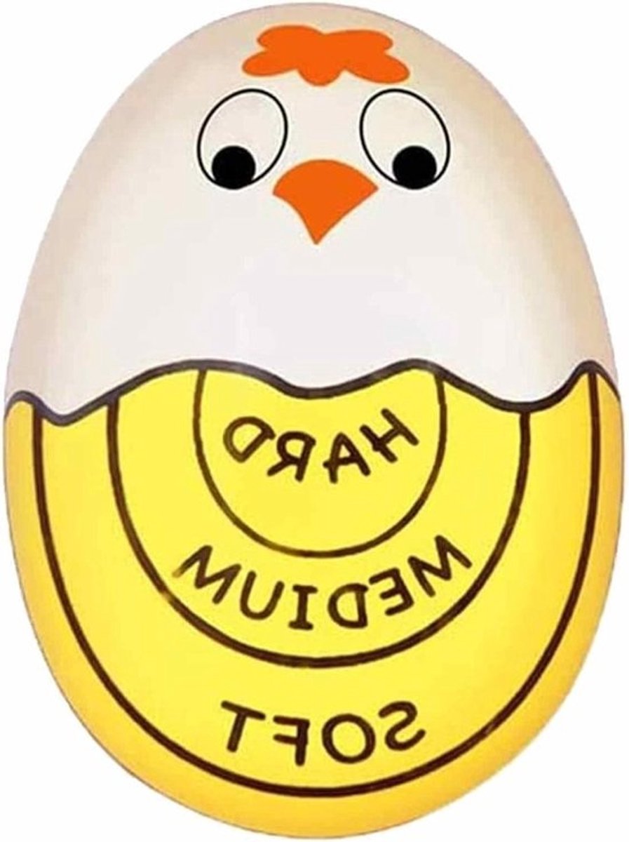Eiertimer Koken - Kookwekker Keuken - Perfect Ei - Visuele Indicator - 5.5 cm - Cartoon Kleur