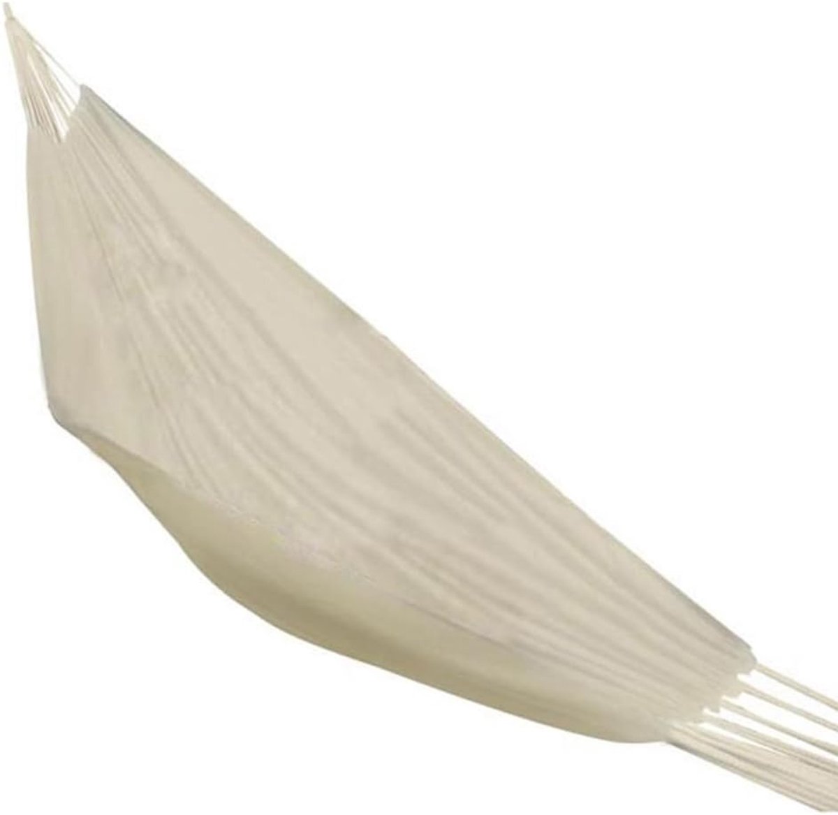 XL hangmat, gemakkelijk op te hangen, maximaal gewicht 200 kg, 260 x 150 cm, beige