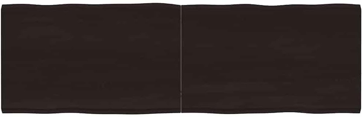 Eettafelblad, vervangingsplaat voor tafel, houten tafelblad, geschikt voor restaurant, hotel, café, eetkamer, 160 x 50 x (2-4) cm, massief hout, behandeld boomrand