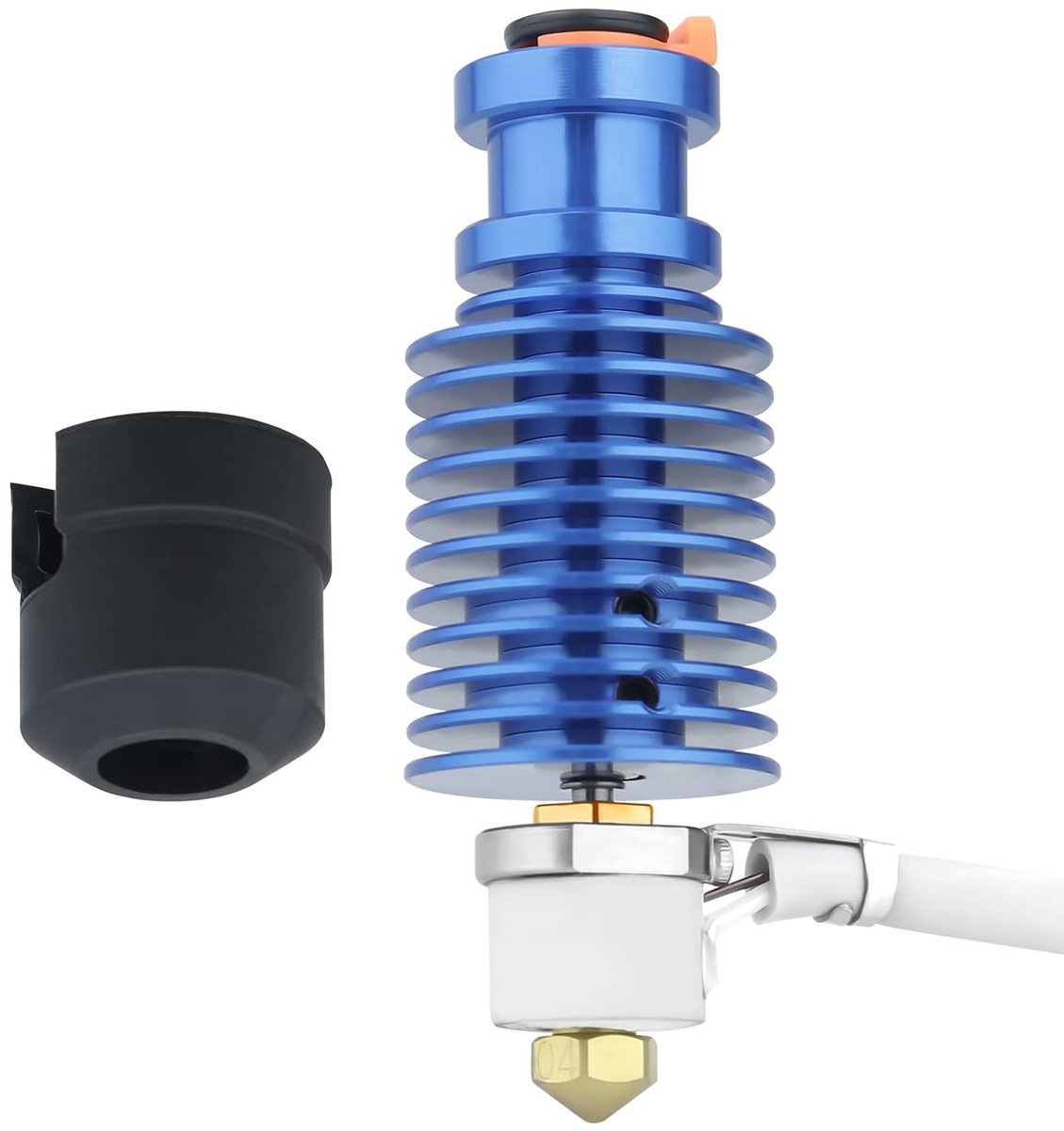 snelle warmte CHC V6 Hotend keramische verwarming Core Bimetaal Heatbreak Koper Titanium Compatibel met 24V 1.75mm Prusa I3 MK3 MK3S, Titan Aero-extruder (Hotend Kit)