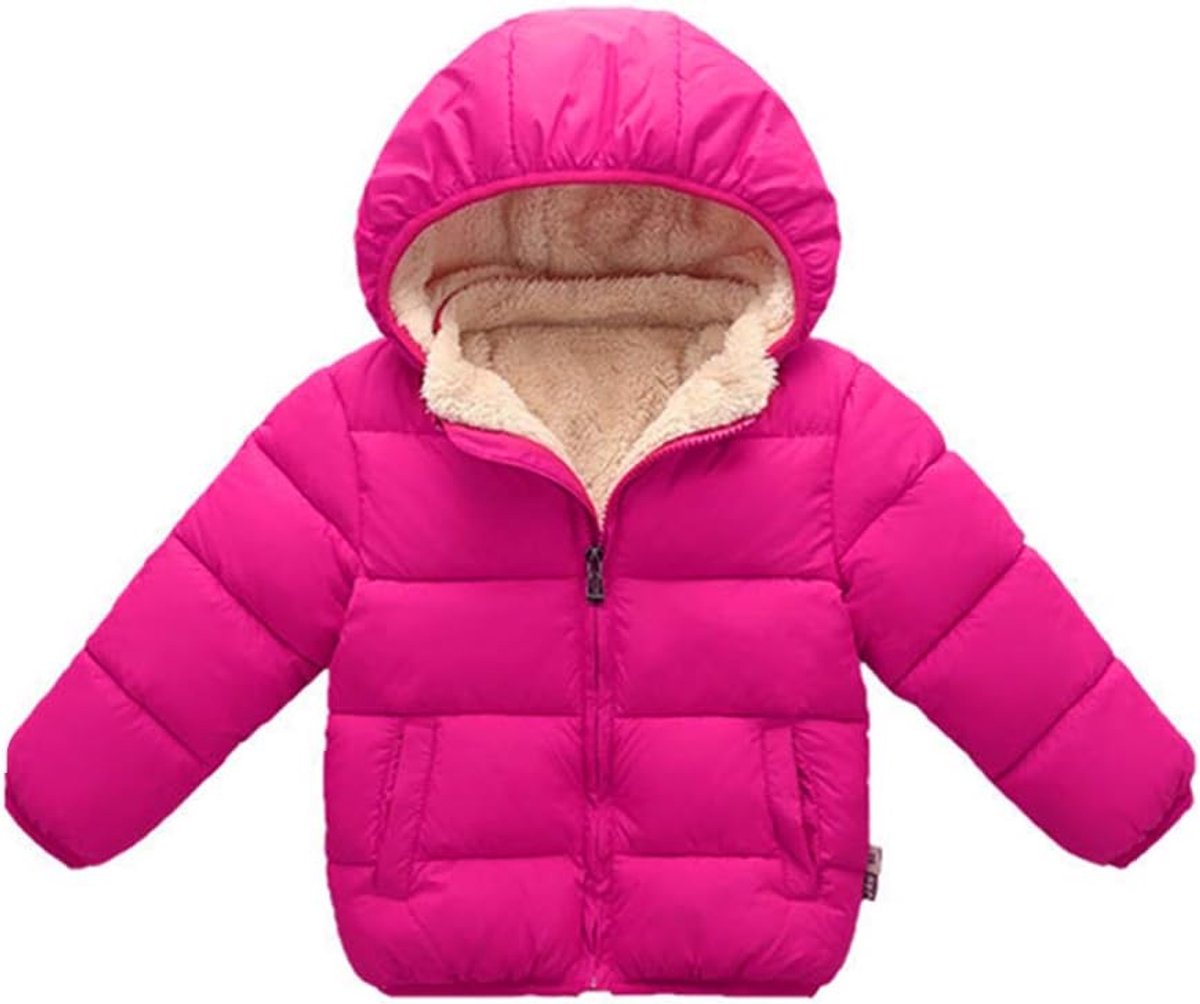 Baby Hooded Donsjack Jongens Meisjes Kids Dikker Warme Winter Jas Bovenkleding 1-7t
