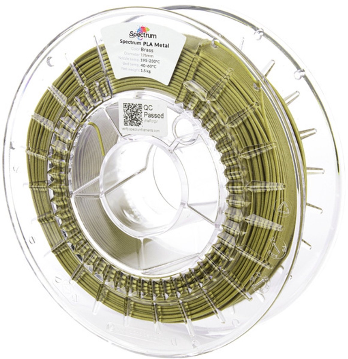 Spectrum PLA metal Messing 0,75 kg Filament