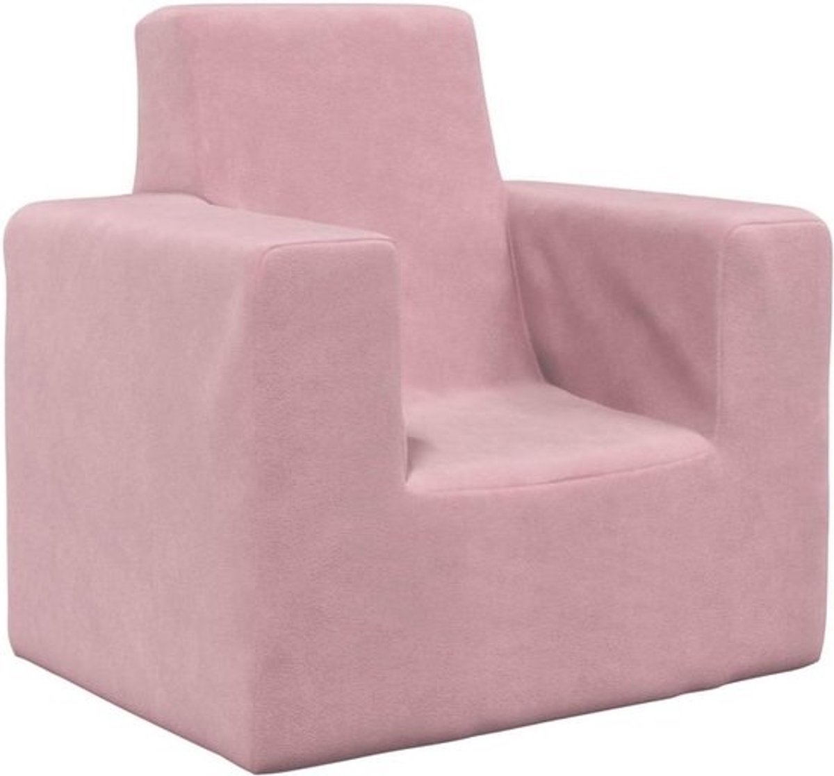 Zacht Pluche Kinderbank Roze - Comfortabele Sofa voor Peuters en Kinderen