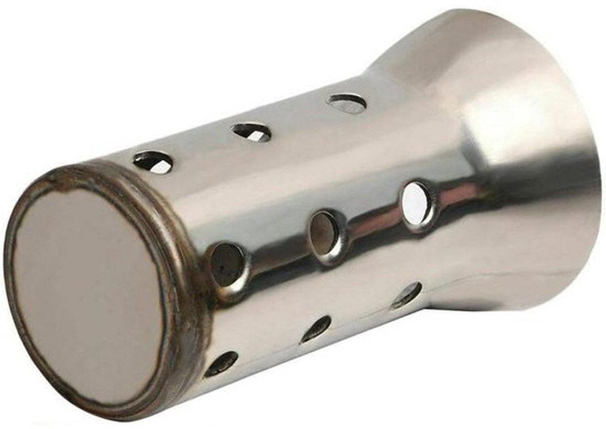 Allecto plus - Universele motorfiets uitlaat demper 51mm met geluiddemper en dB killer.