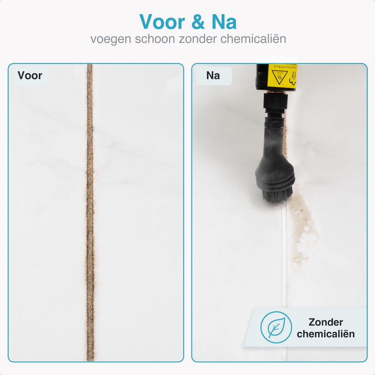 Stoomreiniger 121°C – In 15s Warm – 60 Min Stomen – 6 Standen – Handstomer voor Bank, Vloer, Badkamer, Keuken, Auto, Tapijt – Vlekkenreiniger – Handstoomreiniger – 1.6L Steam Cleaner – Woodoro thumbnail 3
