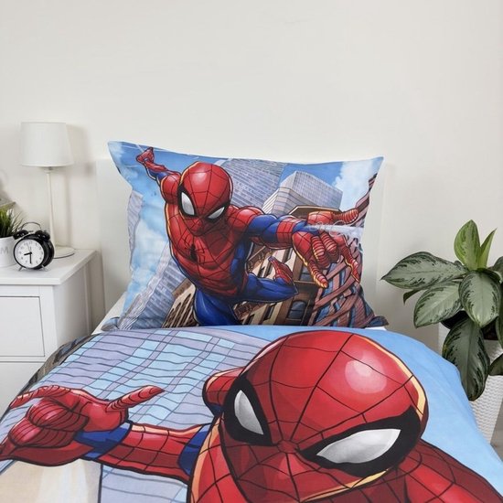 SpiderMan Dekbedovertrek old school - Eenpersoons - 140 x 200 cm - Katoen — afbeelding 4